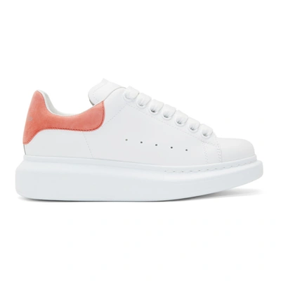 ALEXANDER MCQUEEN 白色 AND 粉色大廓形运动鞋