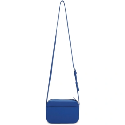 Shop Balenciaga Blue Xs Everyday Camera Bag In 4265 Blue/w