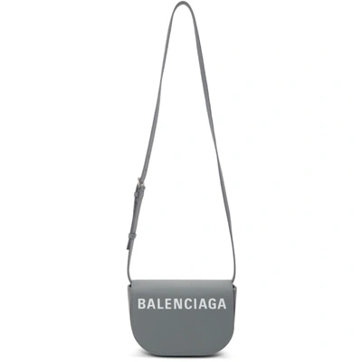 Shop Balenciaga Grey Xs Ville Day Bag In 1570 Grey/w