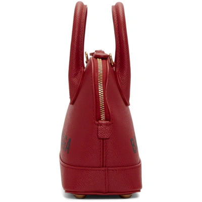 Shop Balenciaga Red Xxs Ville Top Handle Bag In 6575 Red