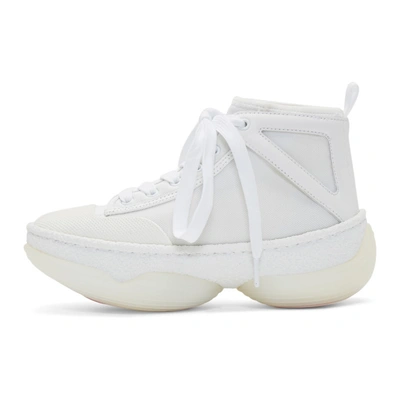 Shop Alexander Wang White A1 High-top Sneakers