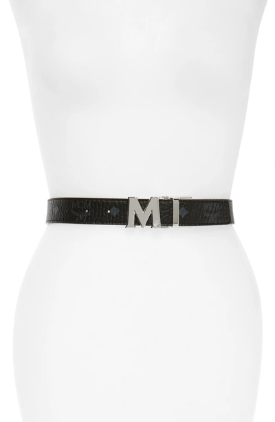 Shop Mcm Reversible Belt In Black
