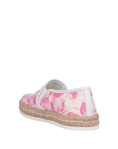 Shop Hogan Rebel Woman Espadrilles Pink Size 8 Textile Fibers, Soft Leather