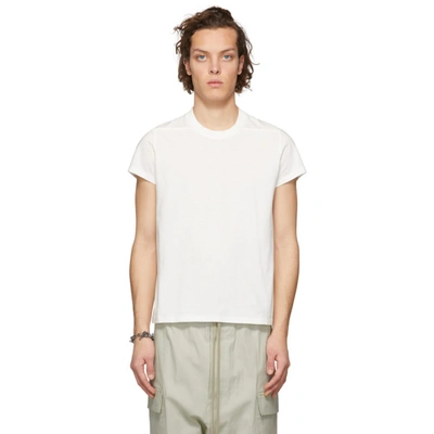 Shop Rick Owens White Short Level T-shirt In 11 Milk