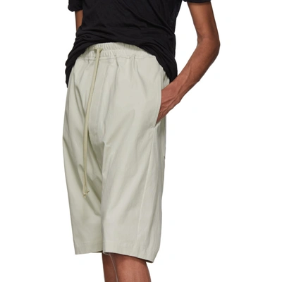 Shop Rick Owens Grey Ricks Pods Shorts In 61 Oyster