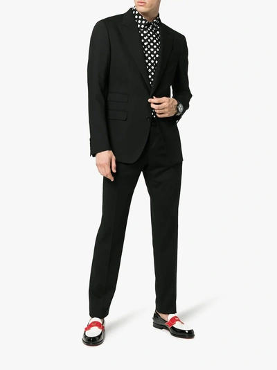 Shop Dolce & Gabbana Silk Dinner Suit In Black