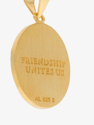 Shop Anni Lu 18k Gold-plated Friendship Pendant In Metallic