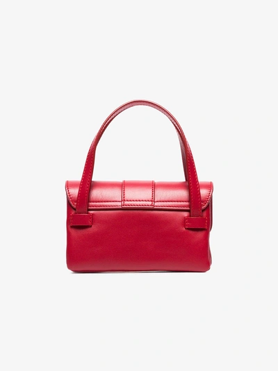 Shop Jacquemus Red Le Sac Minho Leather Mini Bag