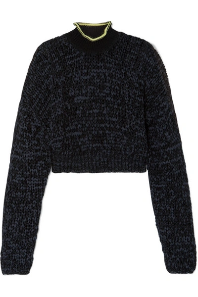 Shop Alexander Wang T Knitted Turtleneck Sweater In Black
