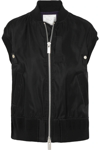 Shop Sacai Padded Shell Vest In Black