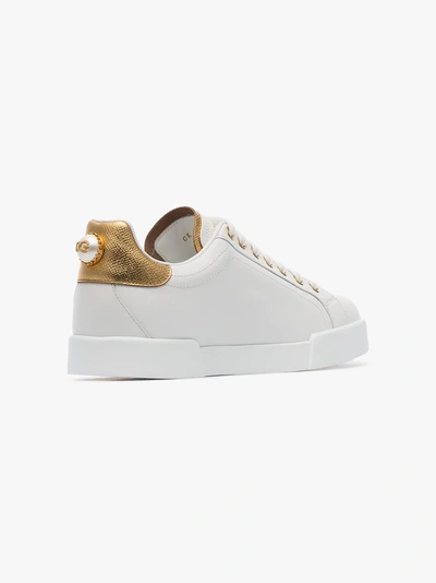 Dolce & Gabbana Portofino Sneakers In White
