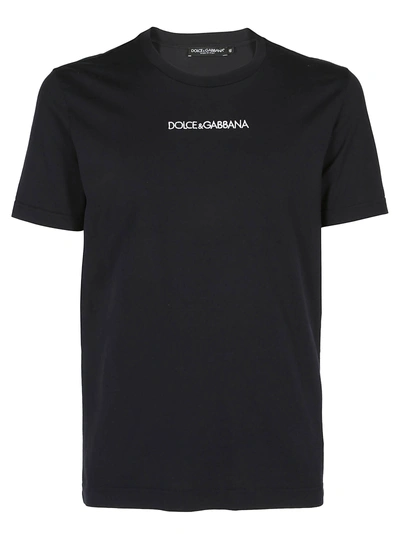 Shop Dolce & Gabbana Logo Centre T In Black