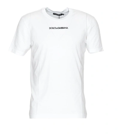 Shop Dolce & Gabbana Logo Centre T In White