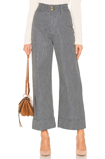 Shop Apiece Apart Denim Merida Pant In Railroad Stripe