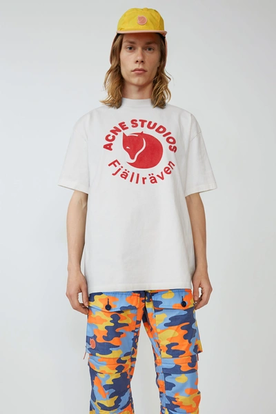 Acne Studios Räv Logo A/f White In Unisex T-shirt | ModeSens