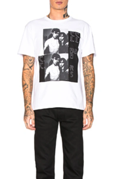 Shop Raf Simons Couple Graphic Tee In White