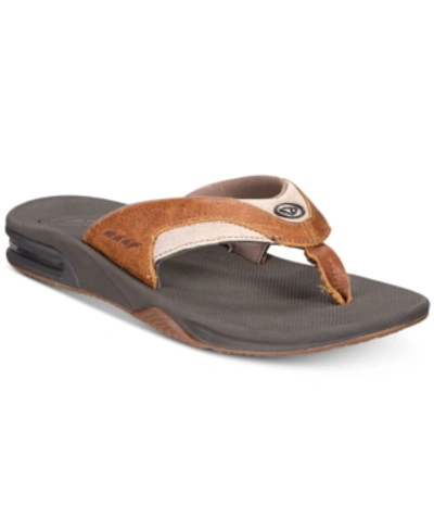 Shop Reef Men's Fanning Sandals Men's Shoes In Brown