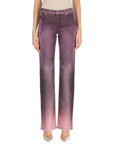 Shop Roberto Cavalli Jeans In Purple