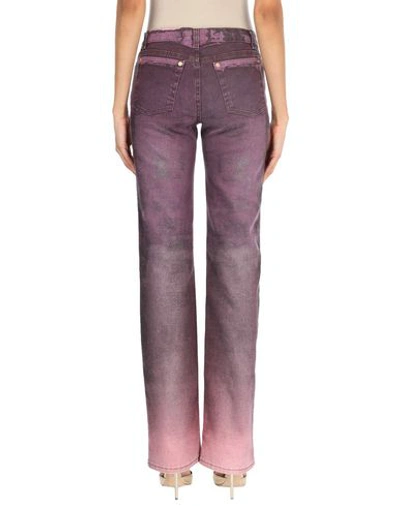 Shop Roberto Cavalli Jeans In Purple