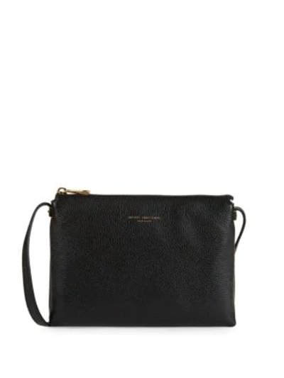 Shop Marc Jacobs Grained Leather Crossbody Bag In Black