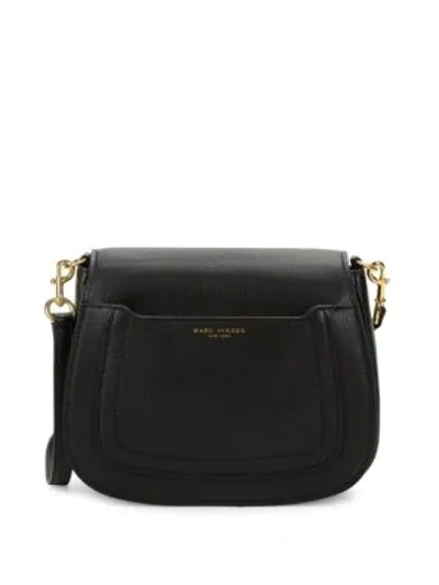 Shop Marc Jacobs Women's Empire City Leather Messenger Bag In Black