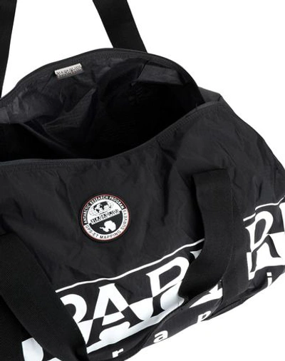 Shop Napapijri Travel & Duffel Bag In Black
