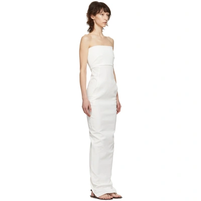 Shop Rick Owens White Bustier Gown