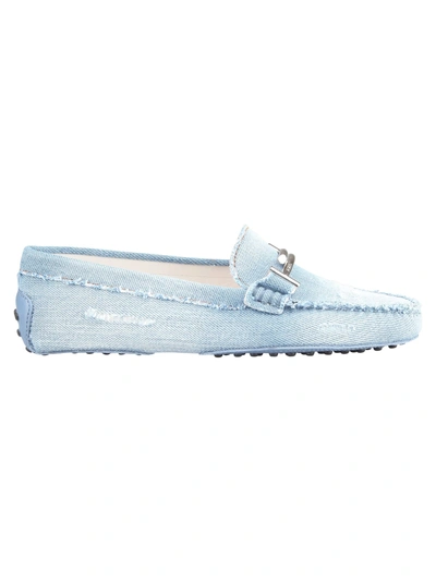 Shop Tod's Double T Loafers In 01ef