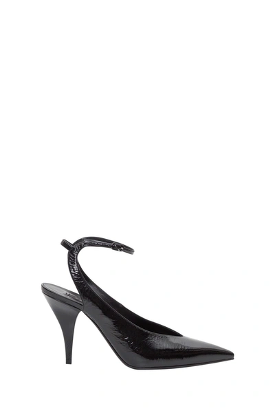 Shop Casadei New Waves Sling Back In Nero