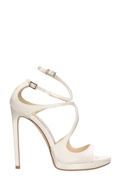 Shop Jimmy Choo Lance 120 Sandals In White