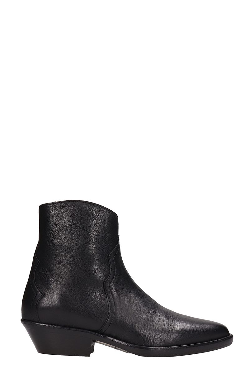 isabel marant danstee leather ankle boots