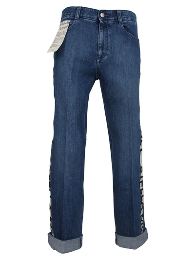 Shop Stella Mccartney Mid Rise Boyfriend Jeans In Dark Classic Blue