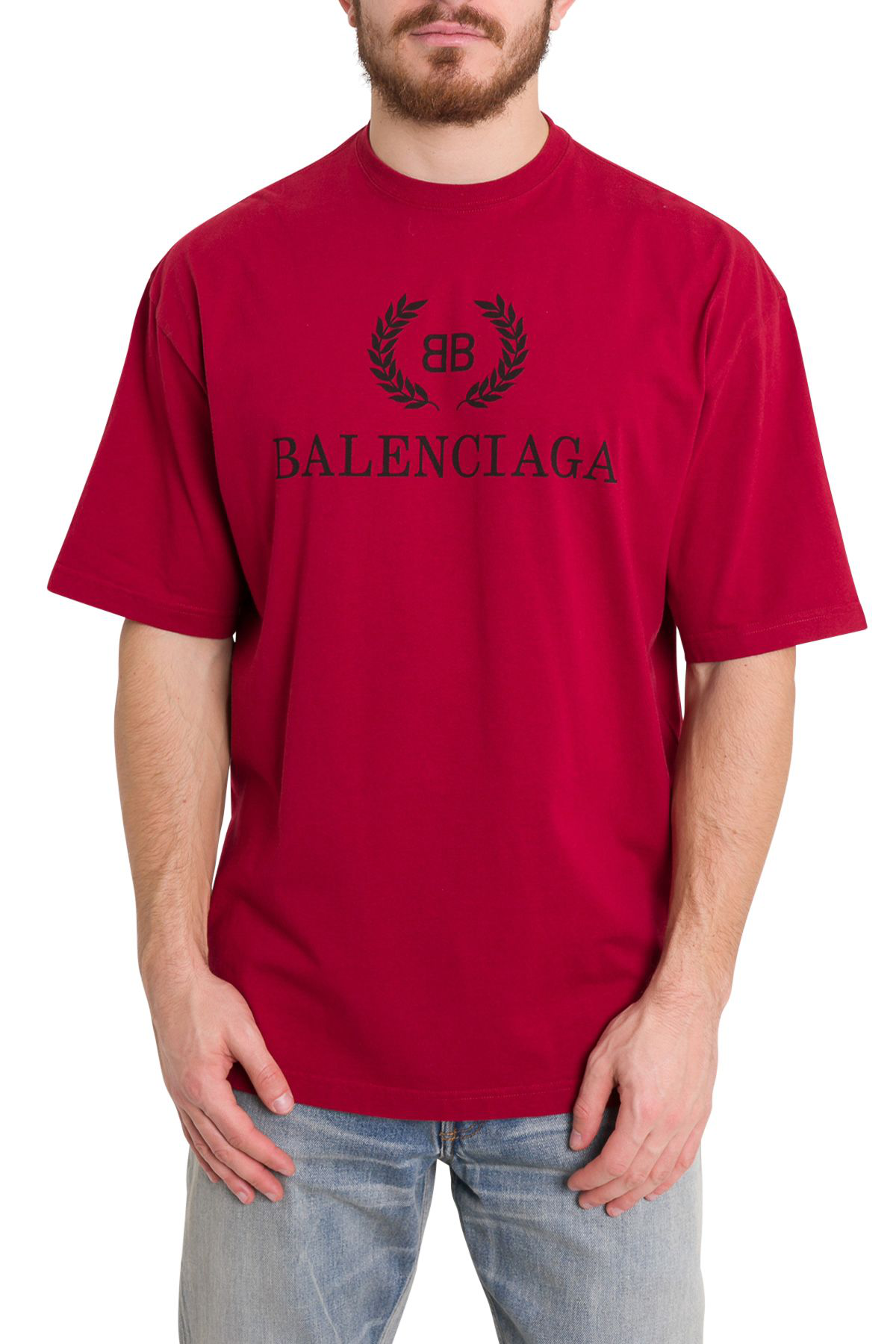 balenciaga red tee
