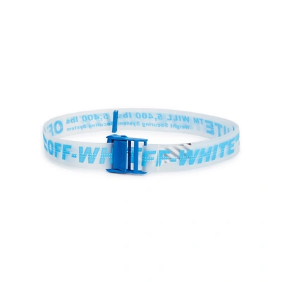 Shop Off-white Industrial Blue Rubberised Belt