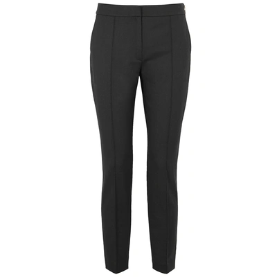 Shop Alexander Wang Black Cropped Tapered Trousers