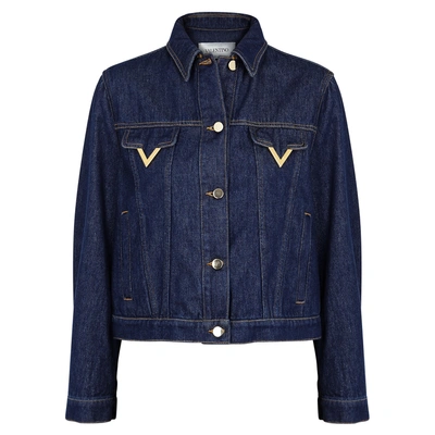 Shop Valentino Blue Denim Jacket