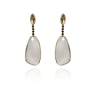 Shop Ara Vartanian Crystal And Diamonds Earrings