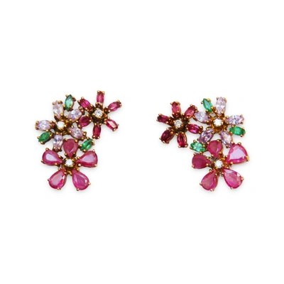 Shop Isabel Englebert Delilah Flower Earrings