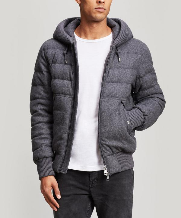 Moncler Renoir Quilted Wool And Cashmere-blend Jacket In Grey | ModeSens