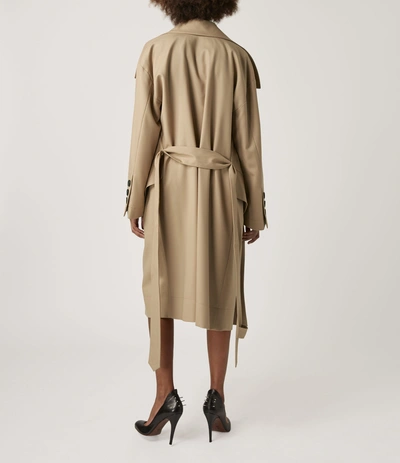 Shop Vivienne Westwood Wilma Wrap Coat Nude