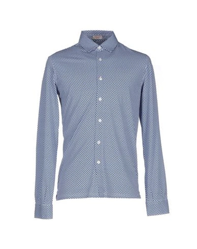 Shop Altea Man Shirt Midnight Blue Size M Cotton