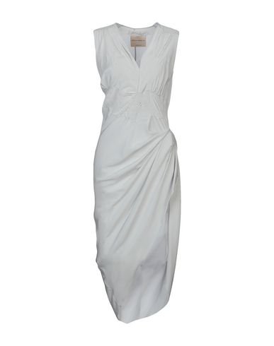 Erika Cavallini Midi Dress In Light Grey | ModeSens