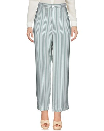 Shop Erika Cavallini Woman Pants Light Green Size 4 Silk