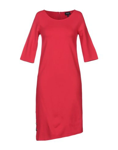 Shop Armani Jeans Short Dress In Red