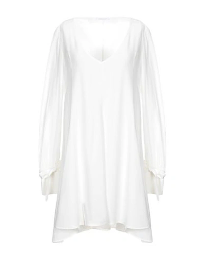 Shop Patrizia Pepe Short Dress In White