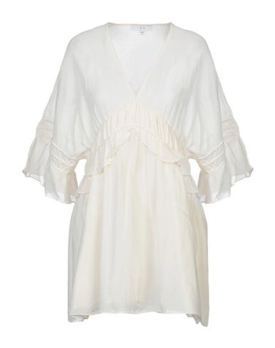Shop Iro Short Dress In Ivory