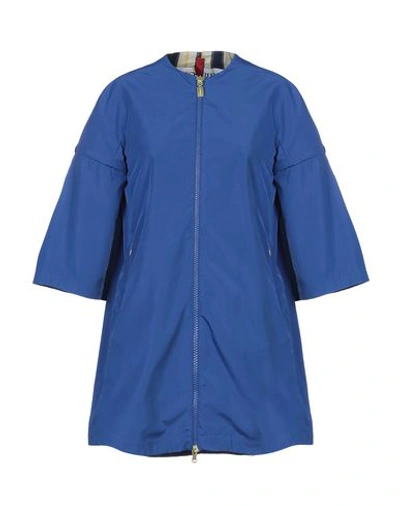 Shop Geospirit Overcoats In Bright Blue