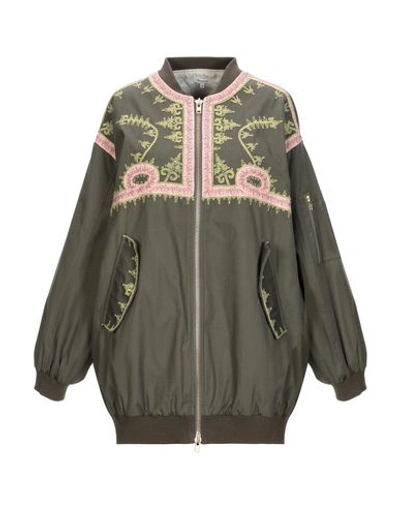 Shop Manoush Bomber In Military Green