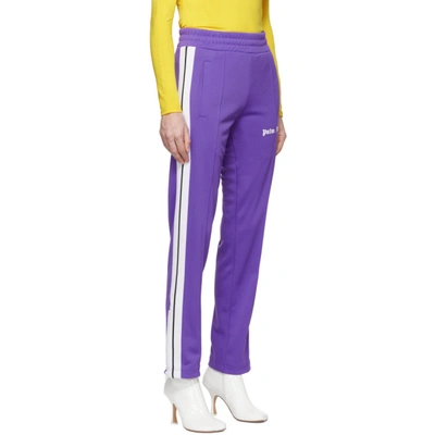 PALM ANGELS 紫色经典款运动裤