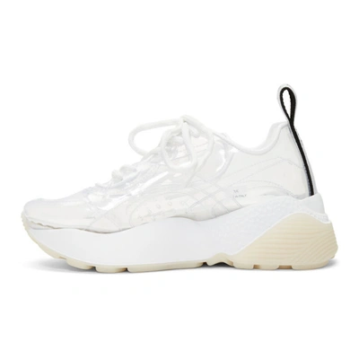 Shop Stella Mccartney White And Transparent Eclypse Sneakers In 8314 -trans